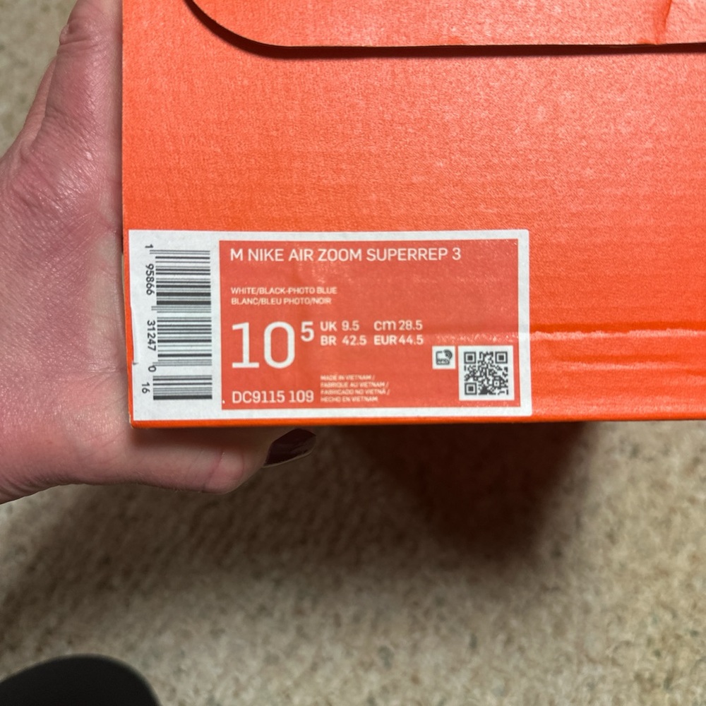 Nike Air Zoom SuperRep 3 in White and Black
